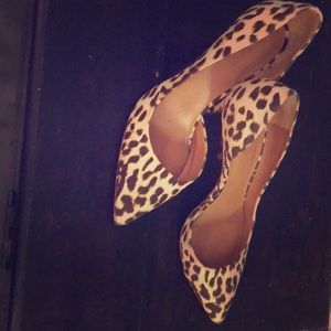 J Crew 3” leopard heel